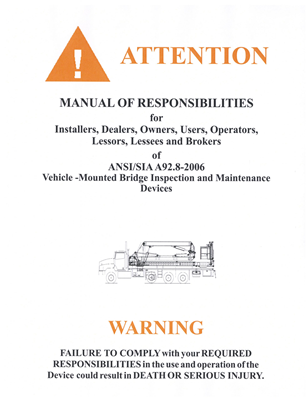 Manual of Responsibilities (MOR) A92.8-2011
