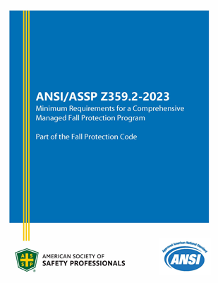 ANSI/ASSP Z359.2-2023 Minimum Requirements for a Comprehensive Managed Fall Protection Program