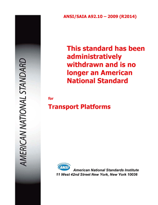 ANSI/SAIA A92.10-2009 (R2014)- DIGITAL DOWNLOAD