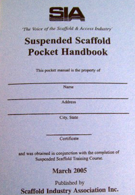 Suspended Scaffold Pocket Handbook