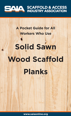 Solid Sawn Wood Scaffold Plank Pocket Handbook