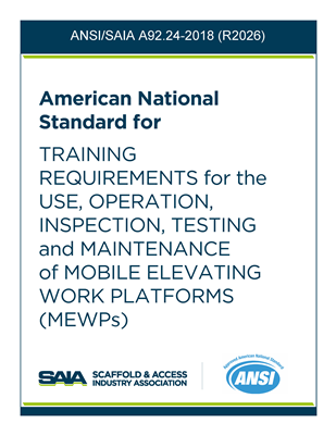 ANSI/SAIA A92.24-2018(R2026) - DIGITAL DOWNLOAD