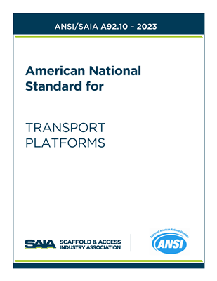 ANSI/SAIA A92.10-2023 - DIGITAL DOWNLOAD